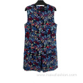 Sleeveless Dress With Double Pockets For Ladies